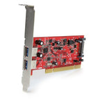 StarTech.com PCIUSB3S22 interface cards/adapter Internal USB 3.2 Gen 1 (3.1 Gen 1)