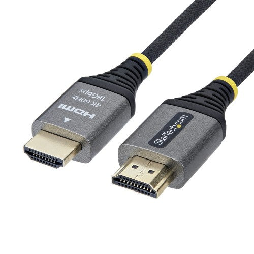 StarTech.com HDMI2-FLEX-4K60-3F HDMI cable 35.8" (0.91 m) HDMI Type A (Standard) Black, Silver