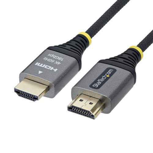 StarTech.com HDMI2-FLEX-4K60-2M HDMI cable 78.7" (2 m) HDMI Type A (Standard) Black, Silver