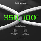 Belkin CAC004FQ1.5MWH USB cable USB 2.0 59.1" (1.5 m) USB C 2 x USB C 0.48 Gbit/s 140 W White