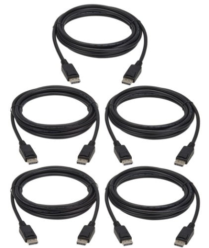 Eaton P580-010-5PK DisplayPort cable 196.9" (5 m) Black