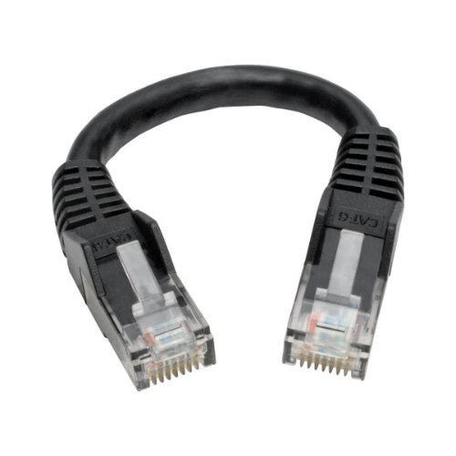 Tripp Lite N201-06N-BK networking cable Black 5.91" (0.15 m) Cat6 U/UTP (UTP)