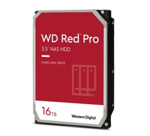 Western Digital Red Pro internal hard drive 16 TB 7200 RPM 512 MB 3.5" Serial ATA III