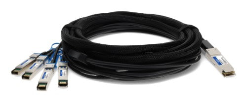 AddOn Networks ADD-QMXSCI-PDAC1M InfiniBand/fibre optic cable 39.4" (1 m) QSFP+ 4x SFP+ DAC Black, Stainless steel