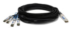 AddOn Networks ADD-QMXSCI-PDAC1M InfiniBand/fibre optic cable 39.4" (1 m) QSFP+ 4x SFP+ DAC Black, Stainless steel