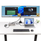 StarTech.com 150N-USB4DOCK-TRIPLE laptop dock/port replicator Wired USB4 Gray