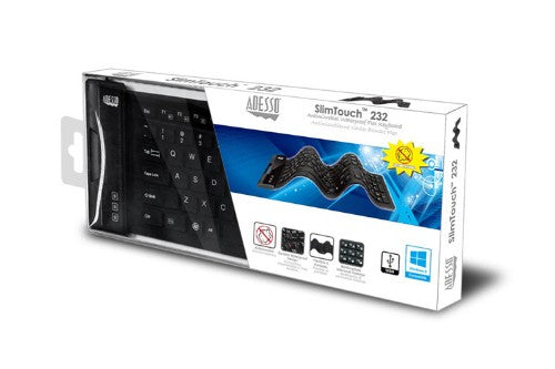 Adesso AKB-232UB keyboard USB QWERTY US English Black