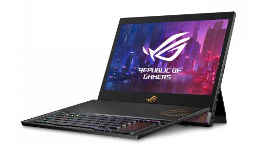 ASUS ROG Mothership GZ700GX-XB98K laptop Intel® Core™ i9 i9-9980HK Hybrid (2-in-1) 17.3" Touchscreen Full HD 64 GB DDR4-SDRAM 1.54 TB SSD NVIDIA® GeForce RTX™ 2080 Wi-Fi 5 (802.11ac) Windows 10 Pro Black