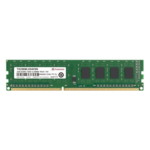 Transcend 2GB DDR3 memory module 1 x 8 GB 240-pin DIMM