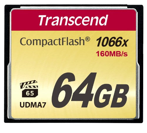 Transcend CompactFlash Card 1000x 64GB MLC