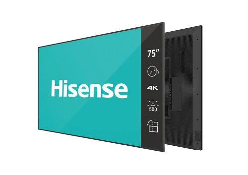 Hisense 75DM66D signage display 75" LED Wi-Fi 500 cd/m² 4K Ultra HD Black Built-in processor Android 11 24/7