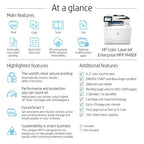 HP Color LaserJet Enterprise LaserJet Enterprise M480f Multifunction Color Printer, Ethernet Only; Copier, Scanner