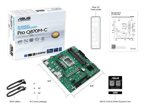ASUS PRO Q870M-C-CSM Intel® Q870 LGA 1851 (Socket V1) micro ATX