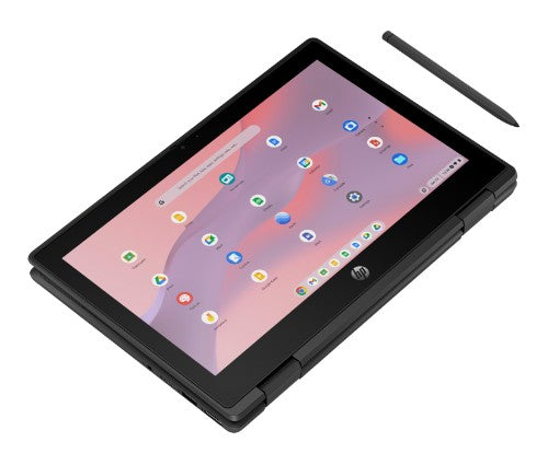 HP Fortis Flip G1m MediaTek 520 Hybrid (2-in-1) 11.6" Touchscreen HD 4 GB LPDDR4x-SDRAM 32 GB eMMC Wi-Fi 6 (802.11ax) ChromeOS Black