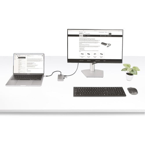 StarTech.com HB31C3A1CDPPD3 interface hub USB 3.2 Gen 2 (3.1 Gen 2) Type-C 10000 Mbit/s Silver