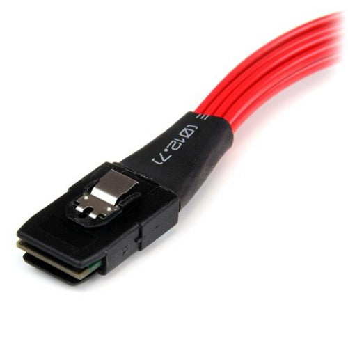 StarTech.com SAS8087S4R50 Serial Attached SCSI (SAS) cable 19.7" (0.5 m) Black, Red