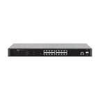 Eaton NGS16C2POE-1 network switch Managed L2 Gigabit Ethernet (10/100/1000) Power over Ethernet (PoE) 1U Black