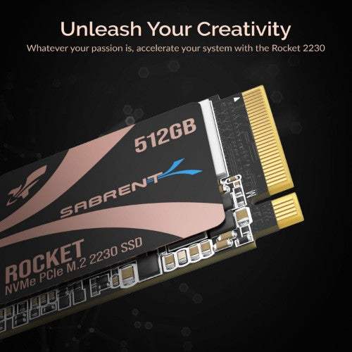 Sabrent SB-2130-512 internal solid state drive M.2 512 GB PCI Express 4.0 3D TLC NVMe