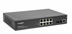Rocstor SolidConnect SCM8 Managed L2 Gigabit Ethernet (10/100/1000) Power over Ethernet (PoE) Black