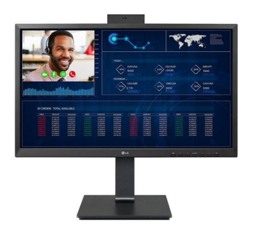 LG 24CQ650N-6N All-in-One PC/workstation Intel® Celeron® N5105 23.8" 1920 x 1080 pixels All-in-One thin client 4 GB DDR4-SDRAM 16 GB eMMC Wi-Fi 6 (802.11ax) Black