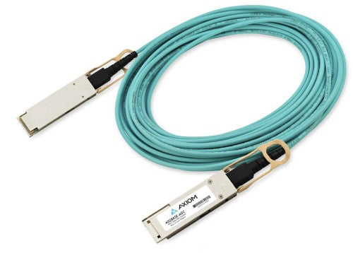 Axiom 980-9I41X-00H003-AX InfiniBand/fibre optic cable 118.1" (3 m) OSFP 2x QSFP56 AOC Cyan