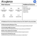 HP EliteBook 6 G1a Next Gen AI PC Wolf Pro Security Edition AMD Ryzen AI 7 PRO 350 Laptop 14" Touchscreen WUXGA 32 GB DDR5-SDRAM 1 TB SSD Wi-Fi 7 (802.11be) Windows 11 Pro Silver