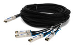AddOn Networks QSFP-4SFP-PDAC1M-FT-AO InfiniBand/fibre optic cable 39.4" (1 m) QSFP+ 4x SFP+ DAC Black