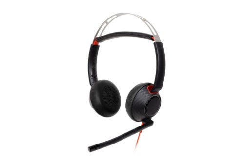 HP Poly Blackwire 5220 Headset +Inline Cable +USB-C/A Adapter TAA