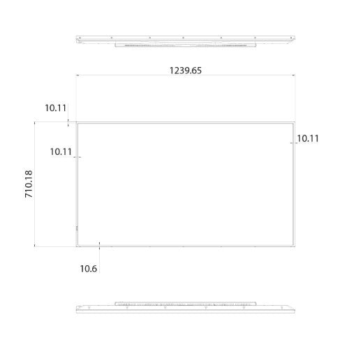 Hisense 55DM66D signage display Digital A-board 55" Wi-Fi 500 cd/m² Full HD Black Android 11 24/7