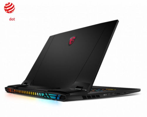 MSI Gaming GT77 12UHS-063 Titan Intel® Core™ i9 i9-12900HX Laptop 17.3" 4K Ultra HD 128 GB DDR5-SDRAM 2 TB SSD NVIDIA GeForce RTX 3080 Ti Wi-Fi 6E (802.11ax) Windows 11 Pro Black
