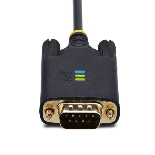 StarTech.com 2P6FFC-USB-SERIAL cable gender changer USB-A 2 x DB-9 RS-232 Black, Gray