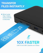 VisionTek 901799 interface hub USB 3.2 Gen 2 (3.1 Gen 2) Type-C 10000 Mbit/s Black