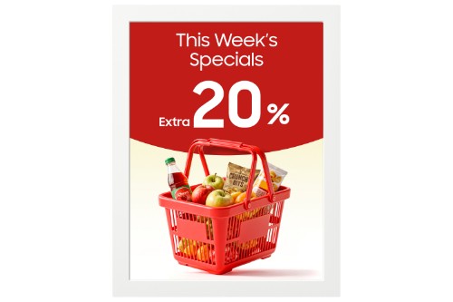 Samsung EMDX EM13DX signage display Digital signage flat panel 13.3" Wi-Fi White Tizen 24/7