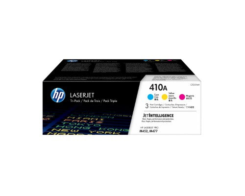 HP 410A 3-pack Cyan/Magenta/Yellow Original LaserJet Toner Cartridges