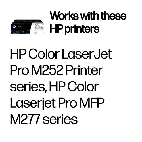 CF253XM (201X) Toner MultiPack, 2.3K pages, Pack qty 3