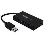 StarTech.com HB30A3A1CFB interface hub USB 3.2 Gen 1 (3.1 Gen 1) Type-A 5000 Mbit/s Black