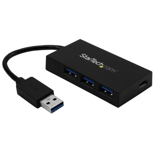 StarTech.com HB30A3A1CFB interface hub USB 3.2 Gen 1 (3.1 Gen 1) Type-A 5000 Mbit/s Black