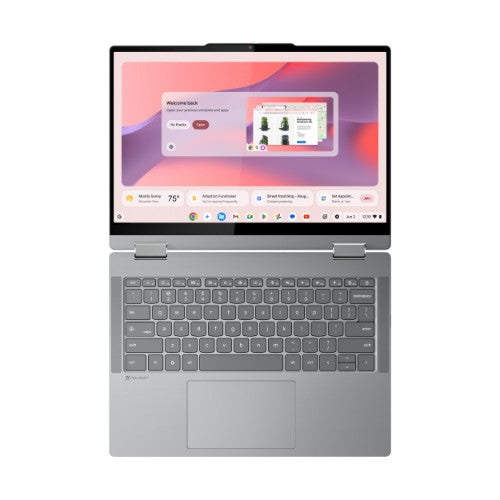 Lenovo Chrome 2in1 14IRU10 Intel Core 5 120U Chromebook 14" Touchscreen WUXGA 8 GB LPDDR5-SDRAM 128 GB UFS Wi-Fi 6E (802.11ax) ChromeOS Gray