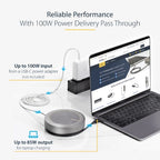 StarTech.com DKTBRSPMPD speakerphone Gray