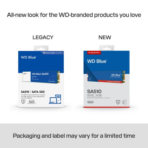 Western Digital Blue WD SA510 500 GB M.2 Serial ATA III
