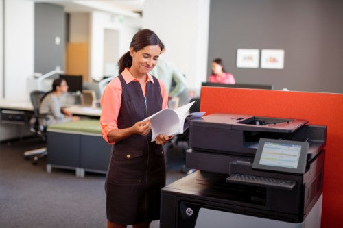 HP Color LaserJet Enterprise Flow LaserJet Enterprise Flow M880z+ Wireless Multifunction Color Printer, Copier, Scanner; Duplex