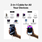 Belkin BoostCharge Pro USB cable USB 2.0 59.1" (1.5 m) USB C USB C/Lightning White
