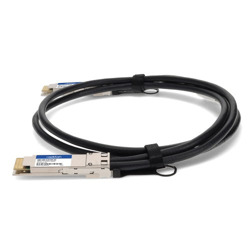 AddOn Networks QDD-400-CU0-5M-AO InfiniBand/fibre optic cable 19.7" (0.5 m) QSFP-DD DAC Black