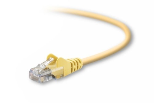 Belkin Cat5e, 6ft, 1 x RJ-45, 1 x RJ-45, Yellow networking cable 70.9" (1.8 m)