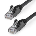 StarTech.com N6LPATCH10BK networking cable Black 118.1" (3 m) Cat6 U/UTP (UTP) Round