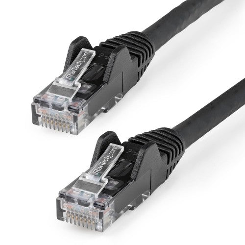 StarTech.com N6LPATCH10BK networking cable Black 118.1" (3 m) Cat6 U/UTP (UTP) Round