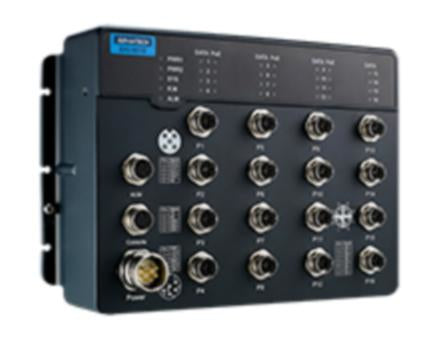 Advantech EKI-9516G-4GMPX Managed Gigabit Ethernet (10/100/1000) Power over Ethernet (PoE) Black