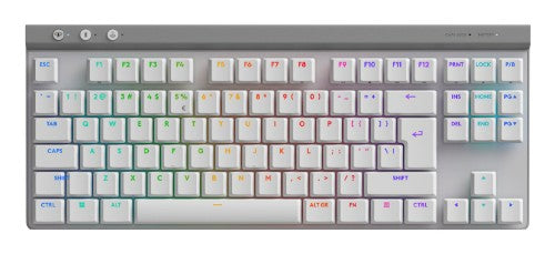 Logitech G 920-012535 keyboard Gaming RF Wireless + Bluetooth QWERTY English White