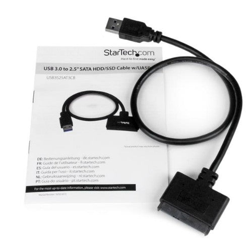 StarTech.com USB3S2SAT3CB laptop dock/port replicator Black