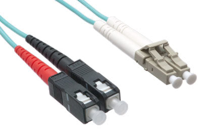 Axiom AXG94403 InfiniBand/fibre optic cable 196.9" (5 m) LC SC OFNR Aqua color